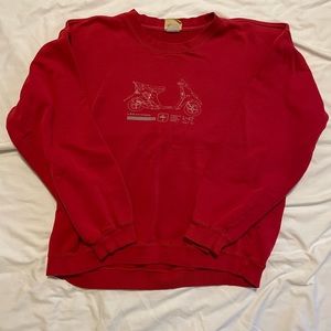 Red crewneck